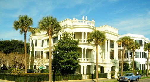 white colonial house