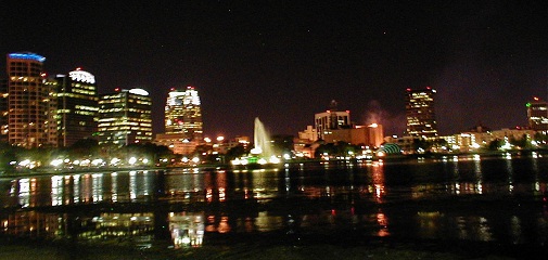 Orlando at night