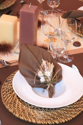 fall wedding table decorations