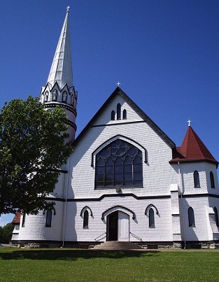 PEI white church